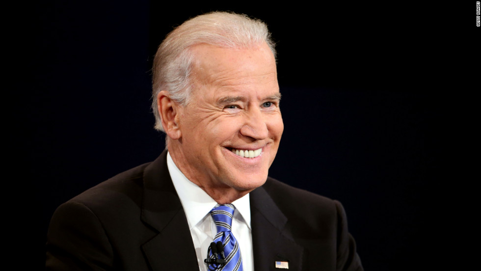 Vice President Biden smiles during the debate.