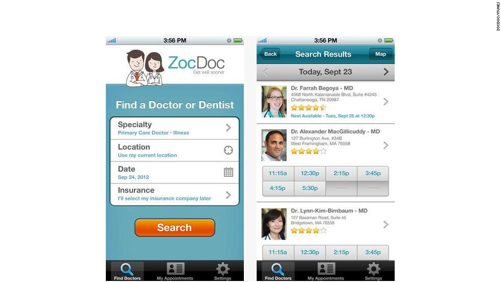 zocdoc mobile app