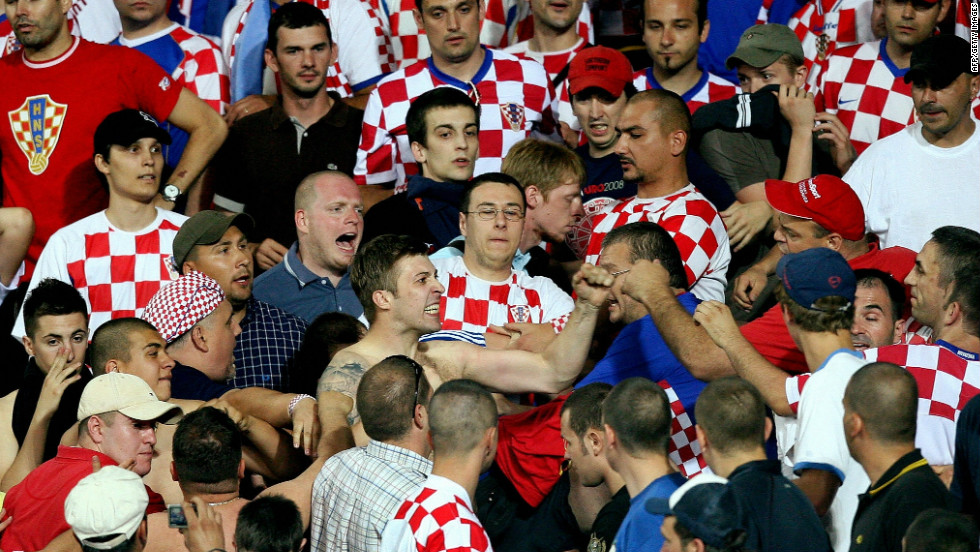 The Croatian FA were ordered to pay a $16,000 fine after their fans were found guilty of &quot;displaying a racist banner and showing racist conduct during the Euro 2008 quarter-final tie against Turkey.