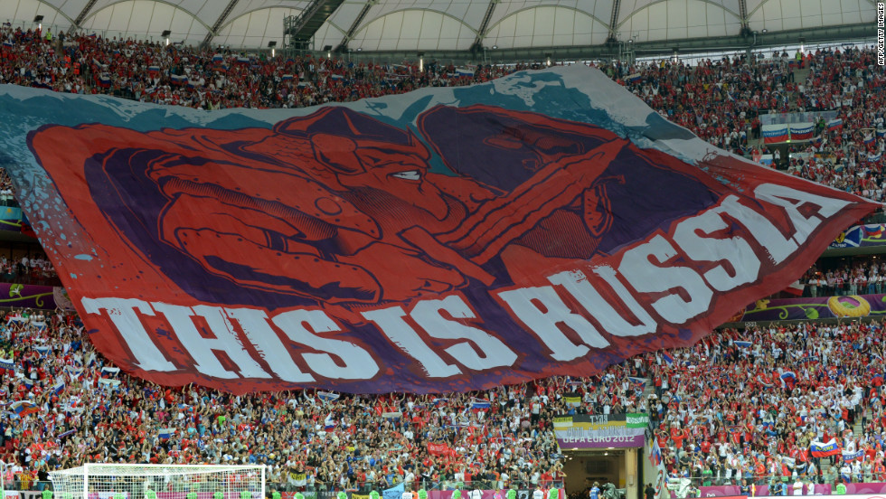Russia were again in the news for the wrong reasons at Euro 2012 and were fined $39,00 for &quot;the setting off and throwing of fireworks by Russia spectators, displaying of illicit banners and the invasion of the pitch by a supporter,&quot; during the Euro 2012 tie against Poland. Russia was also fined $155,000 after clashes between supporters and police during and after their game against the Czech Republic.