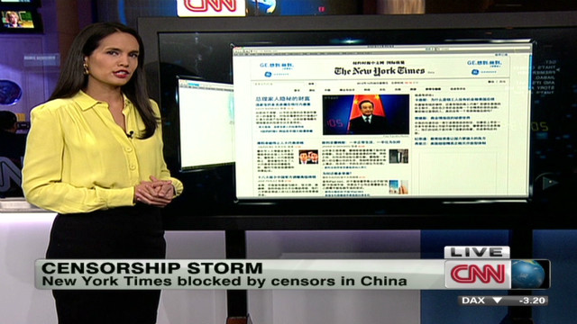 China censors NY Times after Wen story