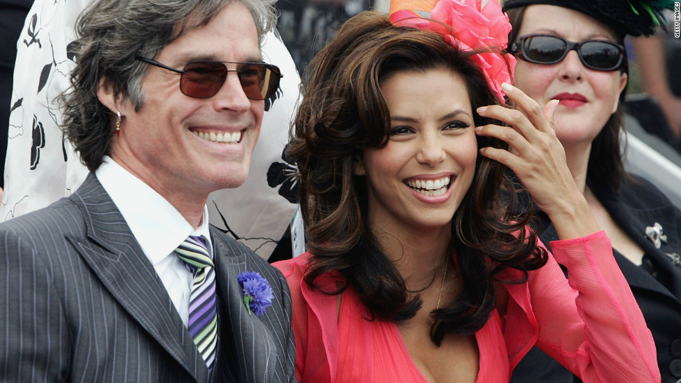 Actors Eva Longoria, right, and Ronn Moss attend the 2005 carnival. International celebrity guests are now a regular feature at the $6.2 million horse race.  