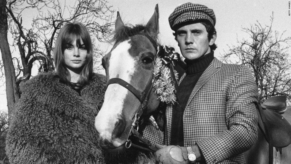 Silence descended on the Flemington members&#39; lounge as Shrimpton and Hollywood actor boyfriend Terence Stamp (pictured) marched in two hours late.