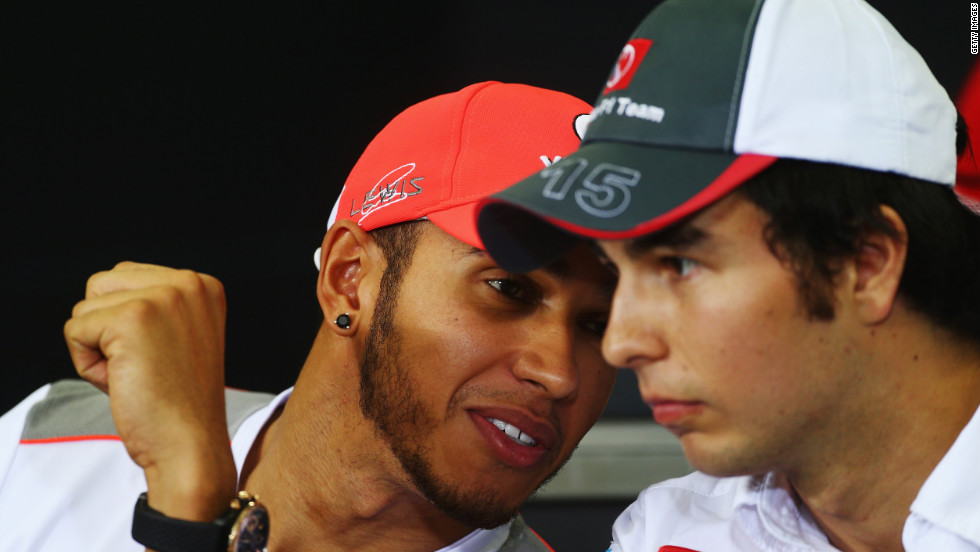 After Lewis Hamilton (left) opted to join Mercedes for the 2013 season, McLaren signed Perez to partner Jenson Button (right) next year.