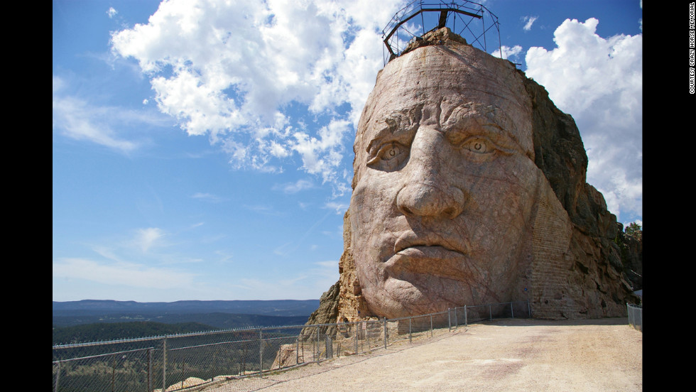 The 87-foot face isn&#39;t a true replica of Crazy Horse -- there is no consensus about what he looked like --  but an artistic expression of him, its creators say.