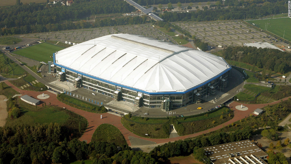 Schalke&#39;s Veltins-Arena was built in the run-up to the 2006 World Cup and can hold over 65,000 fans. 