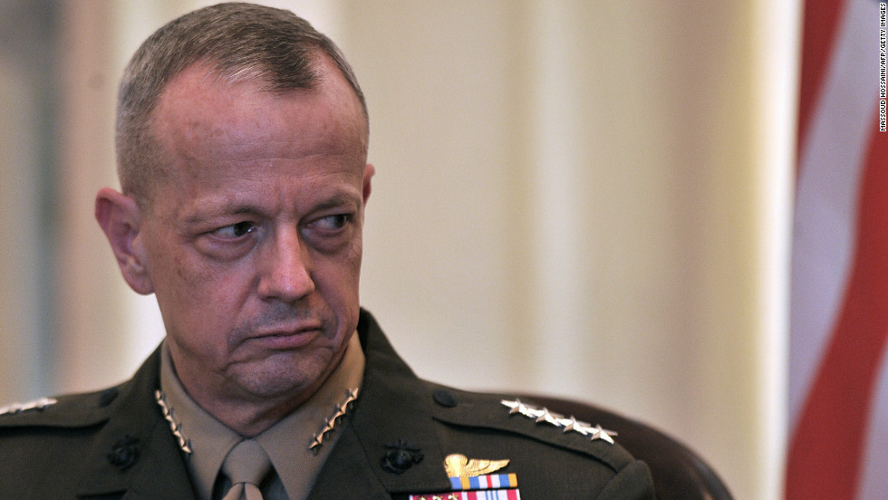 &lt;a href=&quot;http://www.cnn.com/2012/11/13/us/gen-allen-profile/index.html&quot; target=&quot;_blank&quot;&gt;Gen. John Allen&lt;/a&gt;, 58, U.S. commander in Afghanistan, &lt;a href=&quot;http://www.cnn.com/2012/11/13/us/petraeus-allen-investigation/index.html&quot; target=&quot;_blank&quot;&gt;is under investigation&lt;/a&gt; for allegedly sending inappropriate messages to Jill Kelley. He denies wrongdoing, according to a senior defense official. Kelley had complained about anonymous e-mails she received, which were found to be from Paula Broadwell. The FBI probe of those e-mails led to the discovery of Broadwell&#39;s affair with CIA Director David Petraeus.  