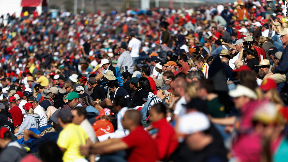 Despite the disappointment of the 2005 race, American F1 fans were out in force for Sunday&#39;s race -- with a near-capacity crowd of 117,429 in attendance. 