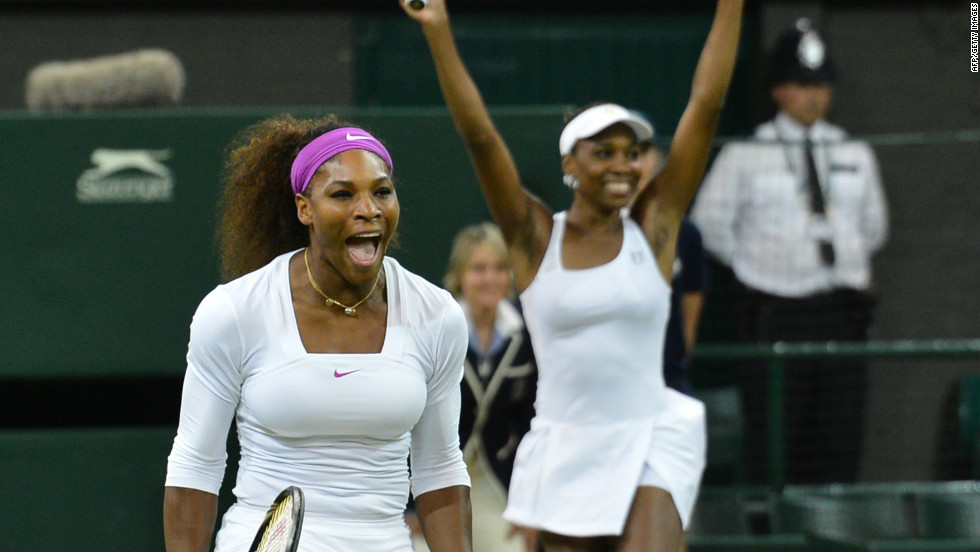 Serena&#39;s London experience got even better a few hours after her singles win as she and Venus took the ladies doubles crown -- their fifth Wimbledon doubles title.