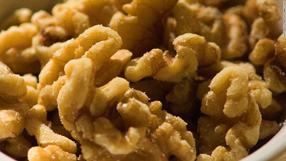 Walnuts are packed with tryptophan, an amino acid your body needs to create the feel-great chemical serotonin. Another perk: &quot;They&#39;re digested slowly,&quot; says Dr. David Katz, director of the Yale Prevention Research Center. &quot;This contributes to mood stability and can help you tolerate stress.&quot;