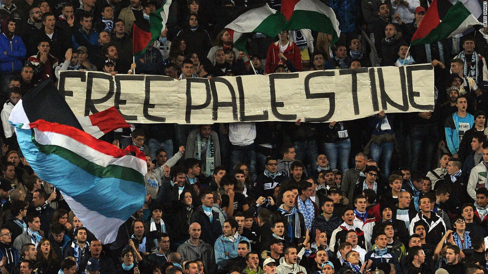 A section of Lazio fans unfurled a &quot;Free Palestine&quot; banner during the 0-0 Europa League draw with Tottenham, which was marred by anti-Semitic chanting from the home supporters. Tottenham traditionally have a strong Jewish following.