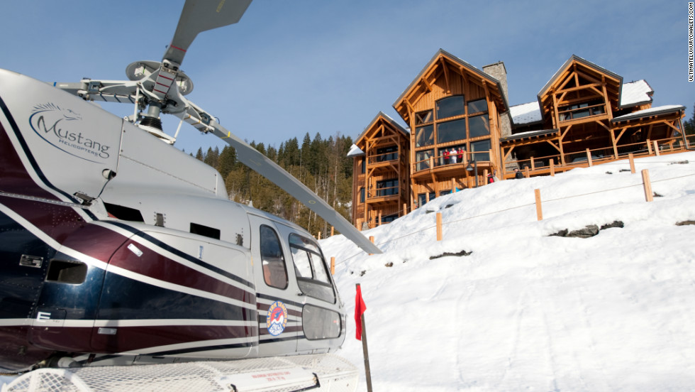 Bighorn is an apt title for this palatial chalet on the Rainbow Range of mountains in British Columbia. It sleeps 16 and comes with its own helipad.  Also included are a Teppanyaki grill, an outdoor fireplace and a hot tub with a sparkling vista.