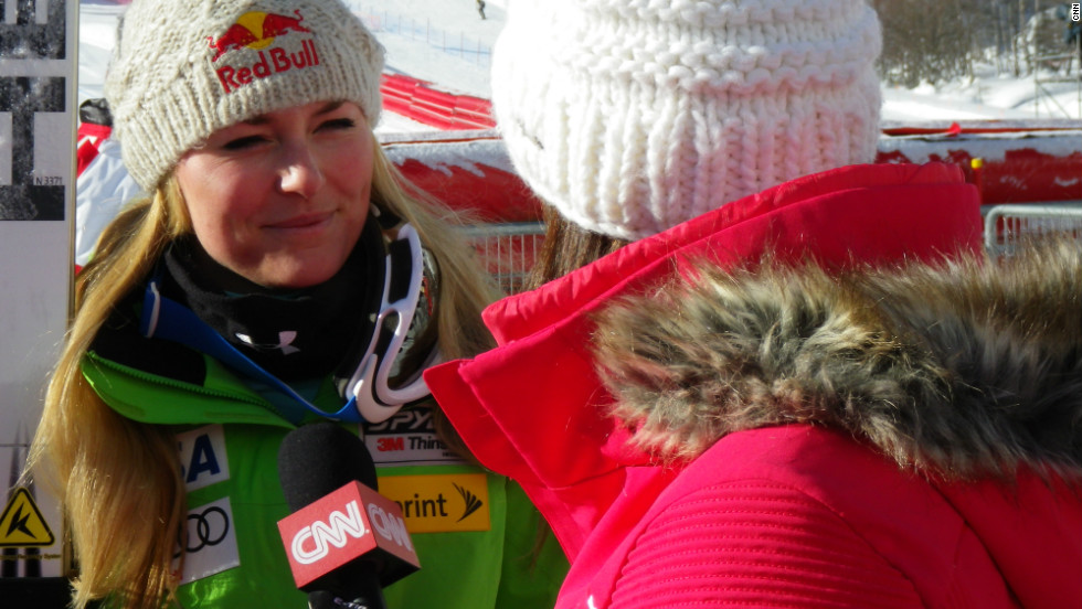 Vonn took time out of her preparations for an Alpine World Cup event in Val d&#39;Isere to catch up with CNN&#39;s Alpine Edge show.