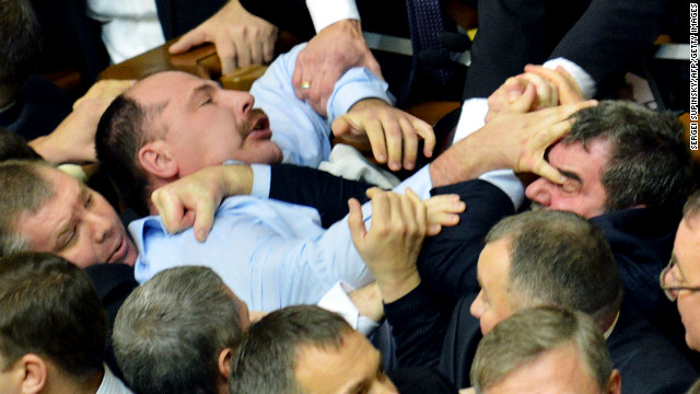 Image result for ukraine parliament fight