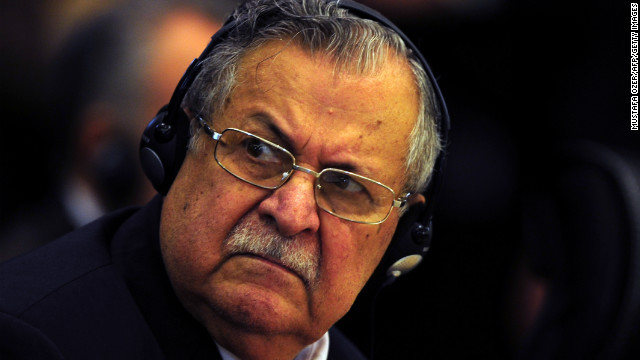 Iraq&#39;s President&#39;s Jalal Talabani attends the 11th Economic Cooperation Organization (ECO) Summit in Istanbul on December 23, 2010.