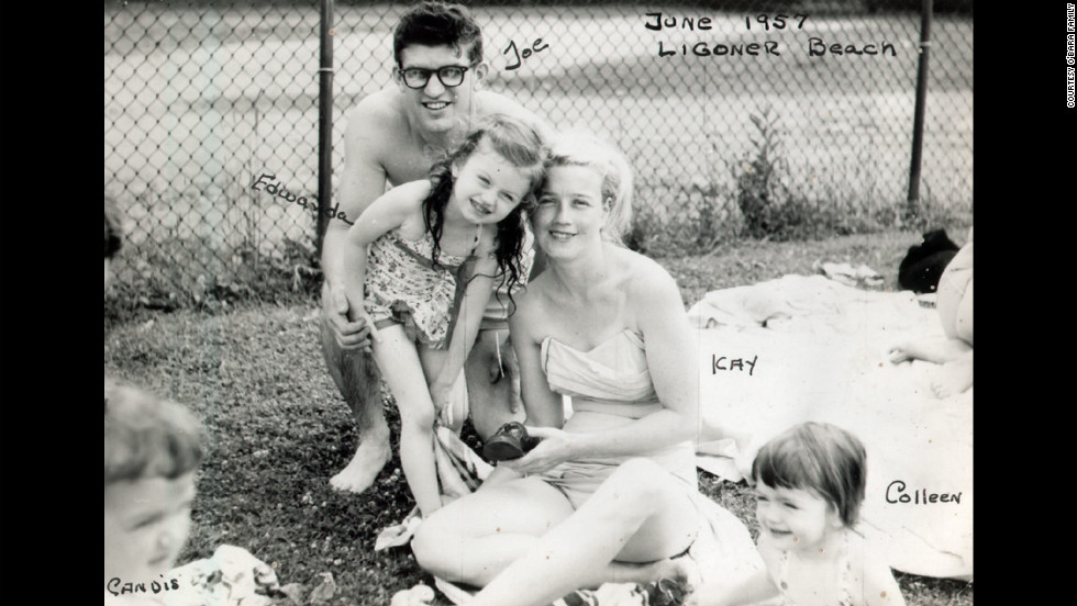 The O&#39;Bara family in June 1957 at Ligonier Beach, Pennsylvania. Mother and daughter were close; shortly before she fell into a coma, Edwarda asked her mother, &quot;Don&#39;t ever leave me.&quot; Her mother promised she never would.