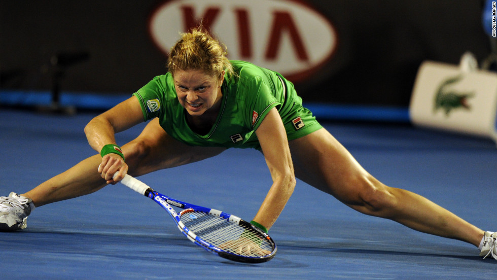 The daughter of a footballer and a gymnast, Clijsters is renowned for her on-court splits -- an ability which originated from her early years on clay courts but was later transferred to other surfaces.