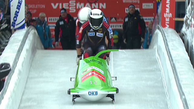 German &#39;ice men&#39; master bobsleigh