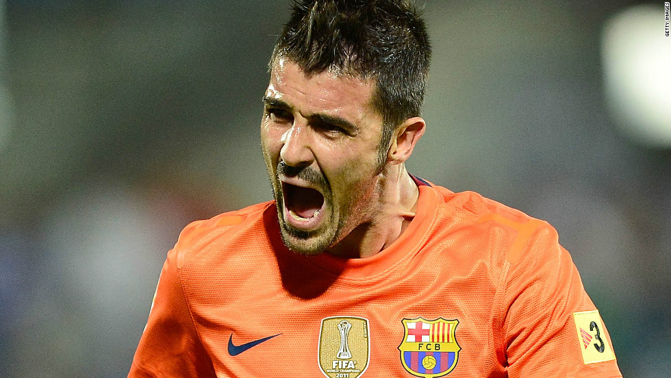 Barcelona striker David Villa has been linked with a number of English Premier League clubs, including Chelsea and Arsenal, after failing to earna regular place with the Spanish league leaders. 