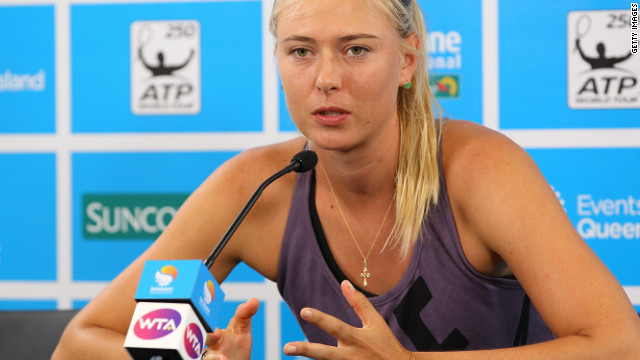 Maria Sharapova explains to the media the reasons for her pull out from the Brisbane International tournament.