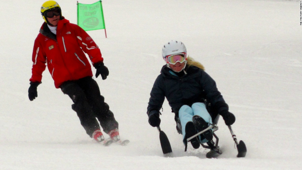 Under the tutelage of ski instructor Rob Willis, Weggemann was flying down from the top of the mountain after only one day of training. He said: &quot;Mallory is by far the best student I&#39;ve ever had. She&#39;s the sort of person that if you put a barrier in front of her she&#39;ll go and smash it down.&quot;