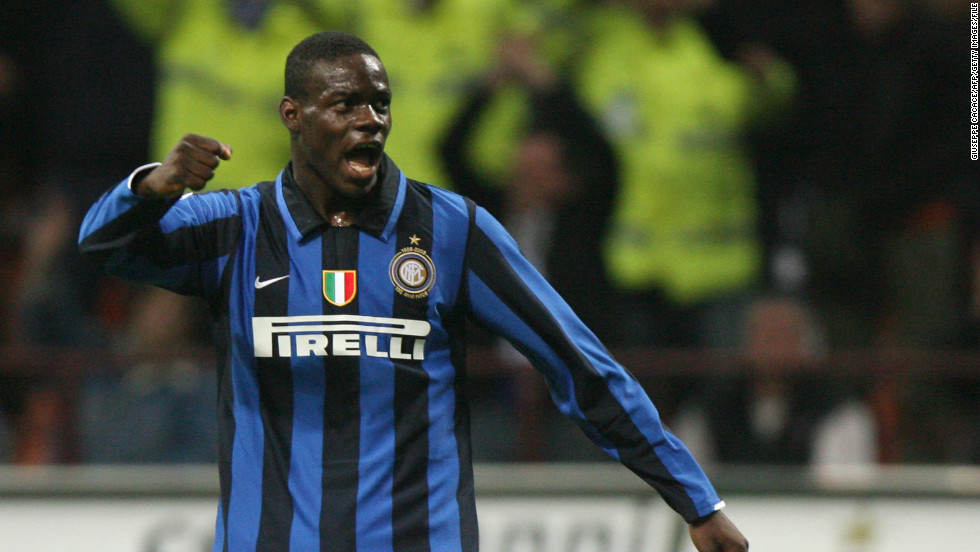 Balotelli made his Inter Milan debut in 2007 after being signed by the club at the age of 15. He scored the first goals of his senior career in a Coppa Italia match against Reggina in December of that year.