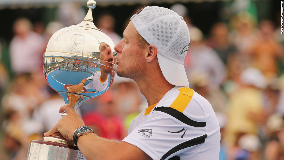 Tomic&#39;s fellow Australian Lleyton Hewitt also went into his home grand slam in winning form after beating world No. 7 Juan Martin del Potro to claim the Kooyong Classic title in Melbourne.