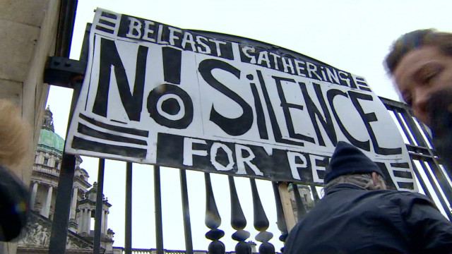 A march for peace in Northern Ireland