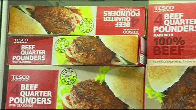 Horse, pig meat found in frozen burgers