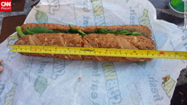 Subway's footlong doesn't add up - CNN Video