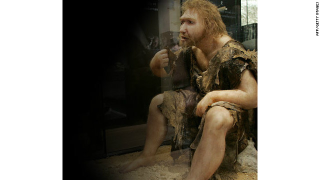 Statue displays what scientists believe a Neanderthal man may have looked like