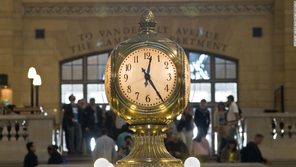 The famous Grand Central Terminal Clock. On February 1, 2013, Grand Central Terminal will be celebrating its 100th birthday, with exhibits, special offers, performances and celebrity speakers. 