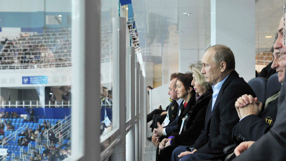 Russia&#39;s sports-loving president Vladimir Putin was a guest at the figure skating. &quot;They&#39;re putting in a lot of effort to make sure it will come off correctly, and Vladimir Putin showing up is a good sign about how important it is and how much they care,&quot; White told CNN. 