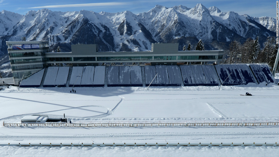 The shooting range will be used in the biathlon competitions. It hosted test events in late January 2013.