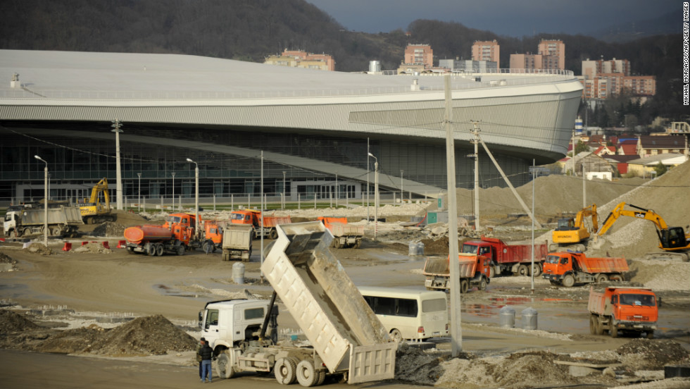 Speed skating is one of the Olympic sports that has already held test events, despite outer parts of the venue still being under construction. 