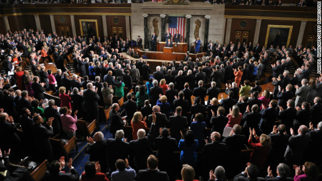 President Barack Obama delivered the State of the Union address to Congress in 2012. 