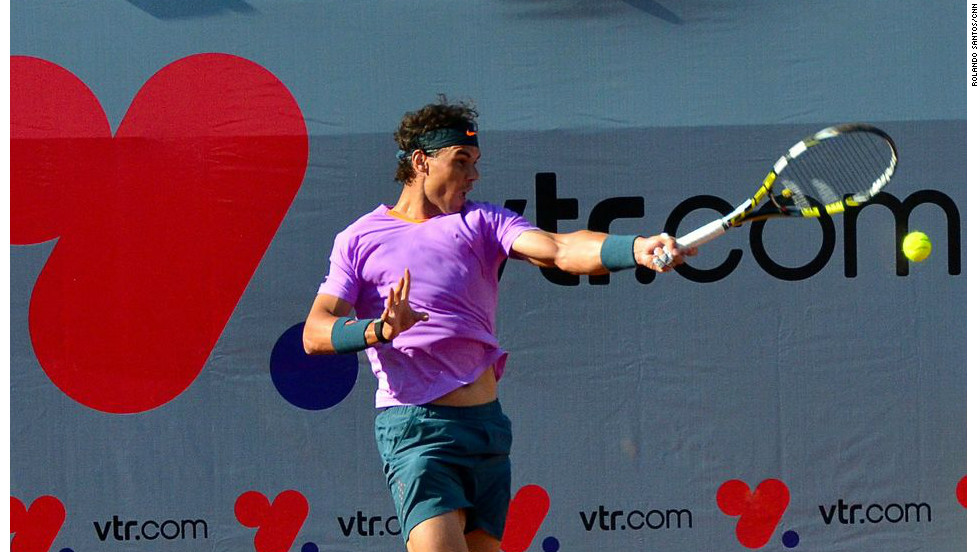 The intensity of his face and body increased as the match wore on, although most of Nadal&#39;s points were gifts from an over-aggressive opponent.  