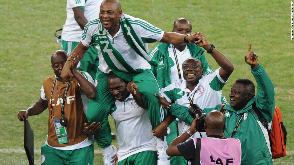 Nigeria&#39;s head coach Stephen Keshi, left, had been captain of that 1994 team, though he did not play in the final. He is only the second man to win the tournament as player and coach, along with Egypt&#39;s Mahmoud Al Gohari. 