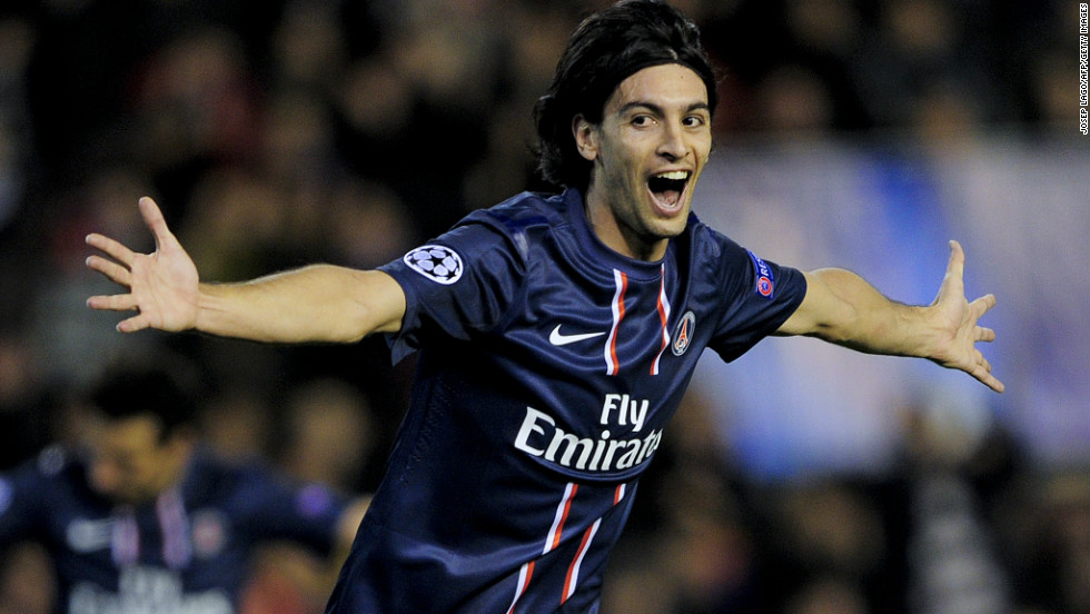 Javier Pastore doubled PSG&#39;s lead with just two minutes of the first half remaining after a flowing move scythed through the Valencia defense. The talented Argentine playmaker was just one of a number of stars on show for the French club along with Ibrahimovic, Lucas Moura and Lavezzi.
