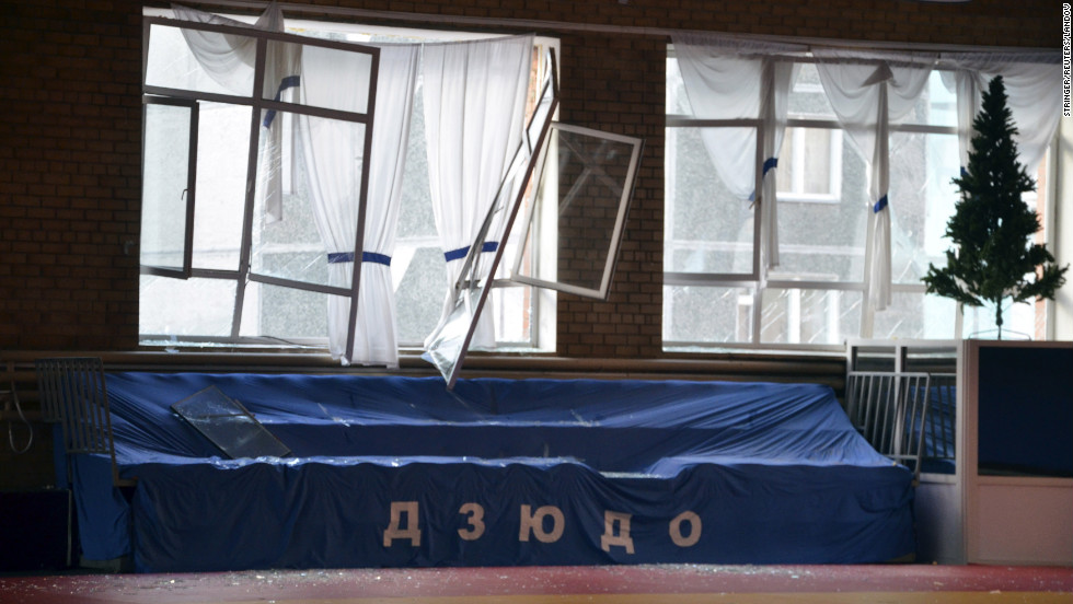 The meteor damaged windows at a sports hall.
