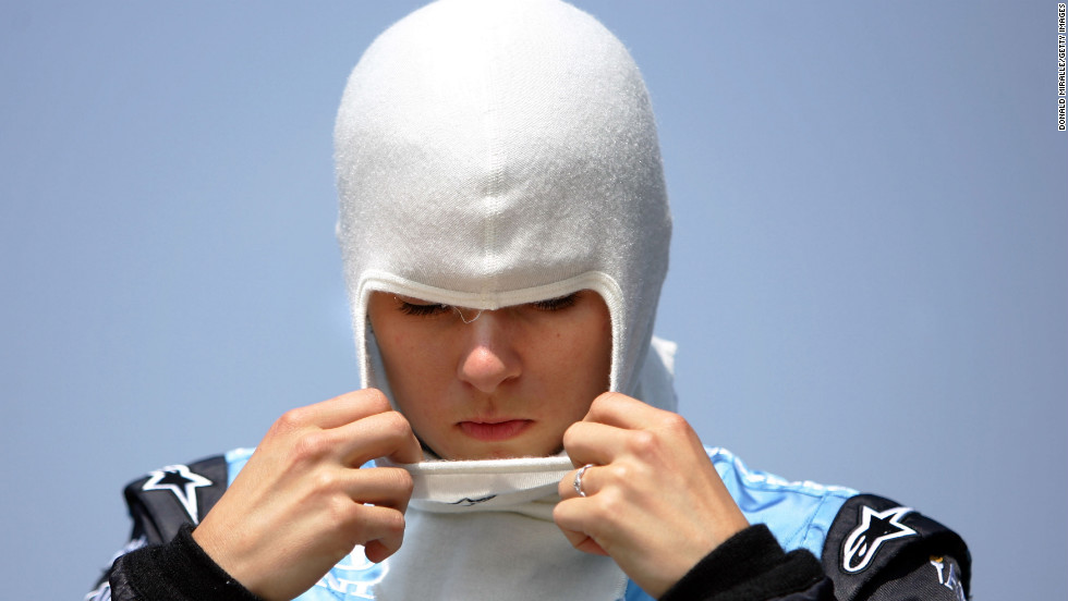 Patrick prepares during practice for the Bombardier Learjet 550k in 2007 in Fort Worth, Texas.