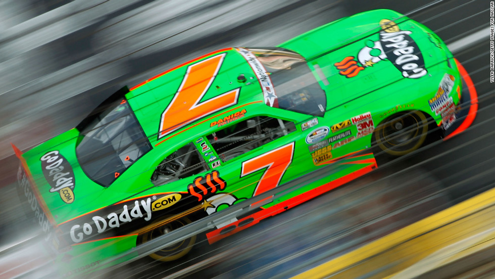 Patrick drives during practice for the History 300 in 2012 in Concord, North Carolina.