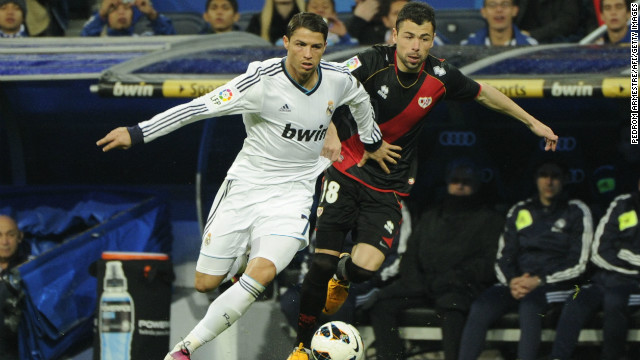 Cristiano Ronaldo failed to add to his impressive goal tally during Real Madrid&#39;s 2-0 win over Rayo Vallecano.