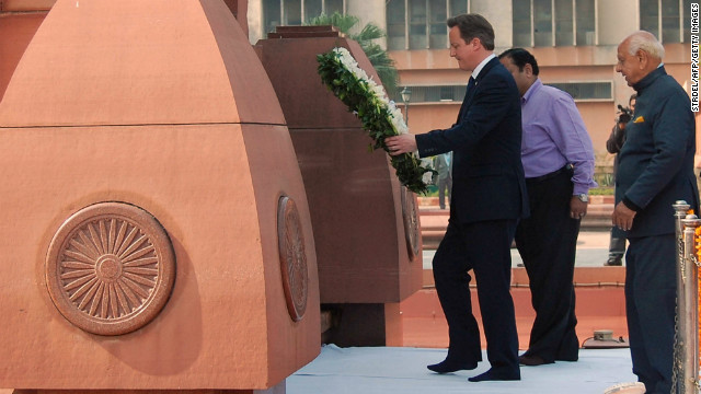 Cameron marks 1919 Amritsar massacre by British troops in India