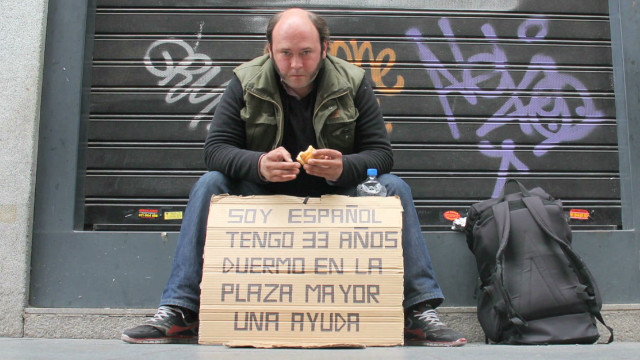 Desperate situation for Spain&#39;s homeless
