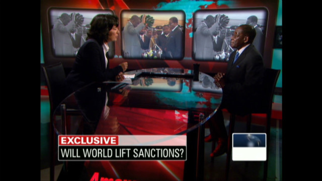 Christiane Amanpour &amp; Robert Mugabe 2009 