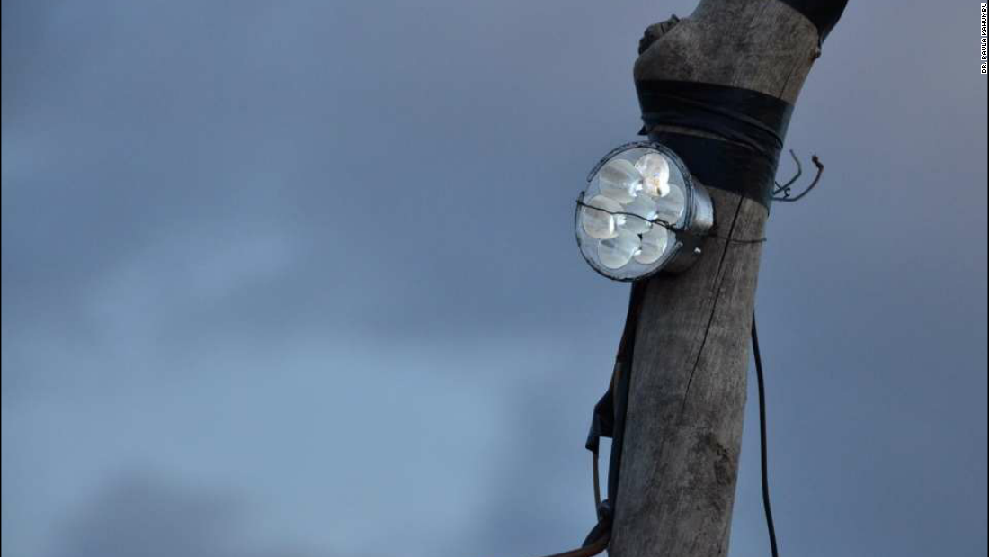 Dubbed &quot;Lion Lights,&quot; the lights are connected to a box with switches and to an old car battery powered by a solar panel. They were also devised to flash in sequence, tricking the lions into believing that someone is moving around carrying a flashlight. 