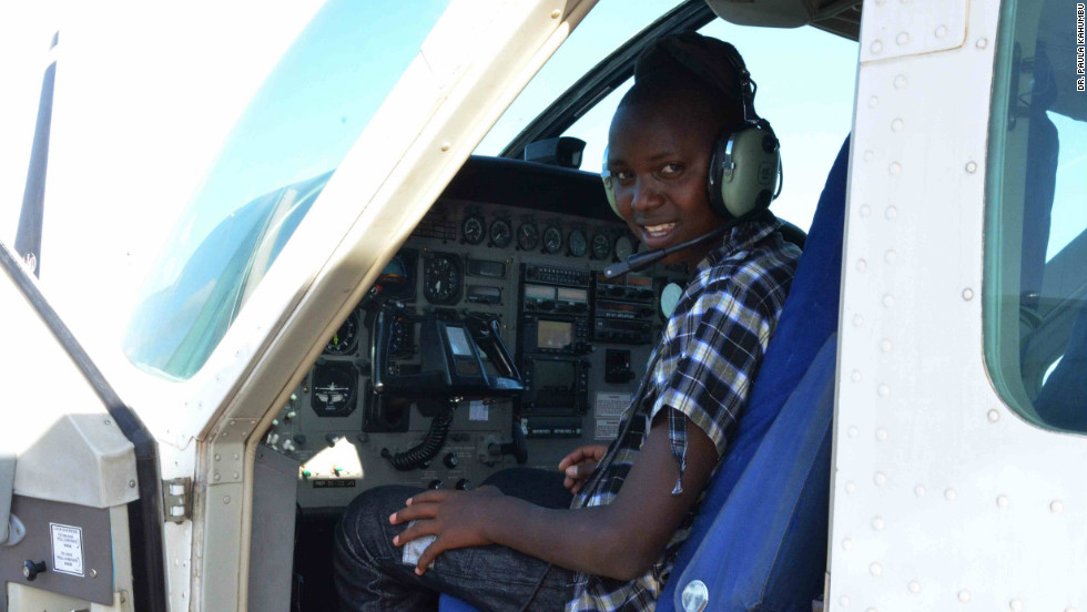 Richard says he wants to work in aviation when he grows up. &quot;Three years ago when I was in the savannah herding my father&#39;s cattle I used to see the planes flying over and landing at the airport and I was like, one day I&#39;ll be a pilot and an aircraft engineer,&quot; he says.