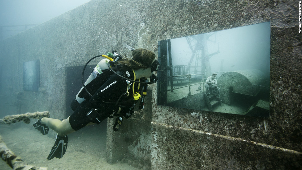 &quot;One of the cool things with an underwater gallery is you&#39;re floating, so you can see the artworks from so many different angles,&quot; Franke said.