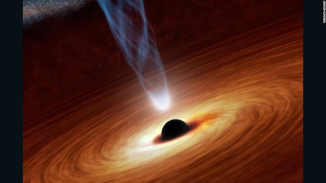 An artist&#39;s impression of what a black hole might look like. In February, researchers in China said they had spotted a super-massive black hole 12 billion times the size of the sun.